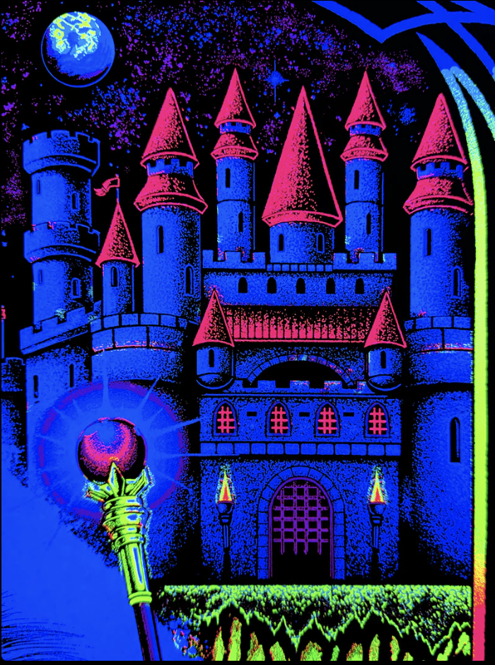 THE WIZARD'S TUBE - Silkscreen Blacklight Poster by Josh Freydkis